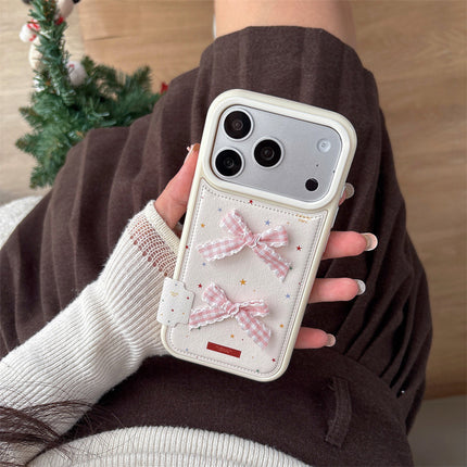 Korean-Style Colorful Star Ribbon Bow Phone Case