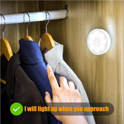 6-Pack LED Cabinet Lights with Motion Sensor Dimmable 3000-6000K