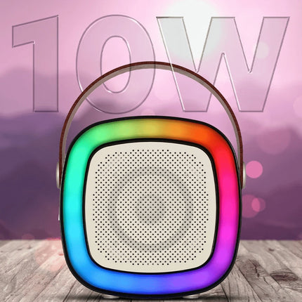 Joyous Sound Wireless Speaker - Bluetooth Karaoke with LED & Microphone