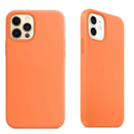 For Silicone Case 12 Liquid Rubber Cover--kumquat