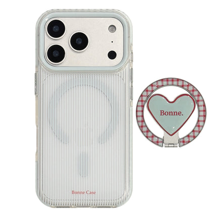 Blue And Red Striped Phone Case With A Magnetic Kickstand