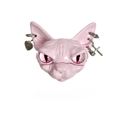 Creative Sphynx Hairless Cat Earphone Case