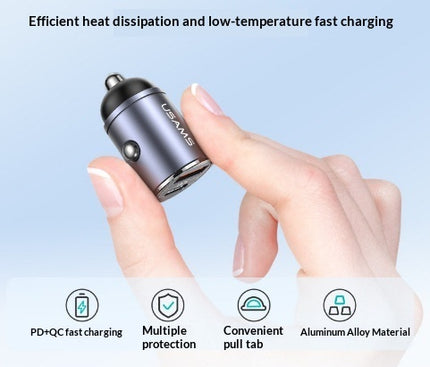 Hidden Dual-port Fast-charging Car Charger For Phones