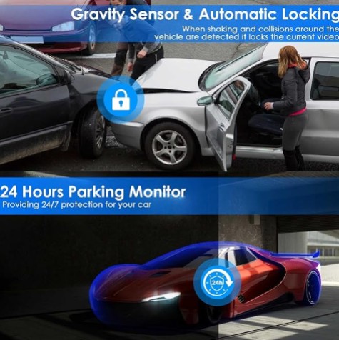 BlackBox DVR Dashcam 1080p HD with G-Sensor and Loop Recording