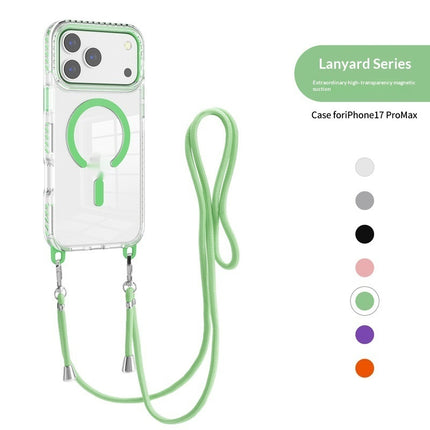 Pro Max Transparent Magnetic Case With A Crossbody Lanyard
