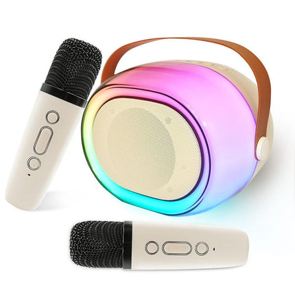 Joyous Sound Wireless Speaker - Bluetooth Karaoke with LED & Microphone