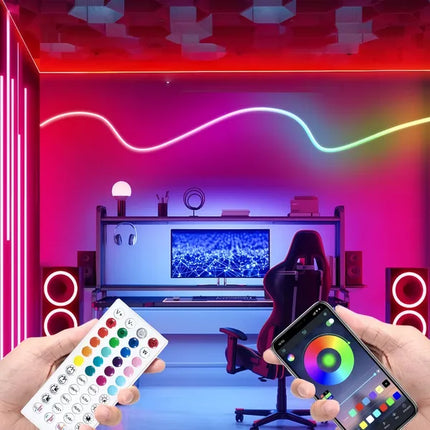 RGB Neon LED Strip 5m App Control Music Sync Waterproof Party
