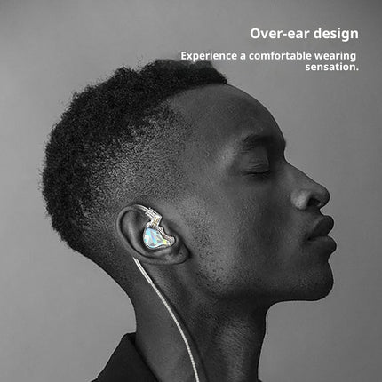 In-ear Tablet & Moving Coil Unit Wired Hifi Music Game Earphone