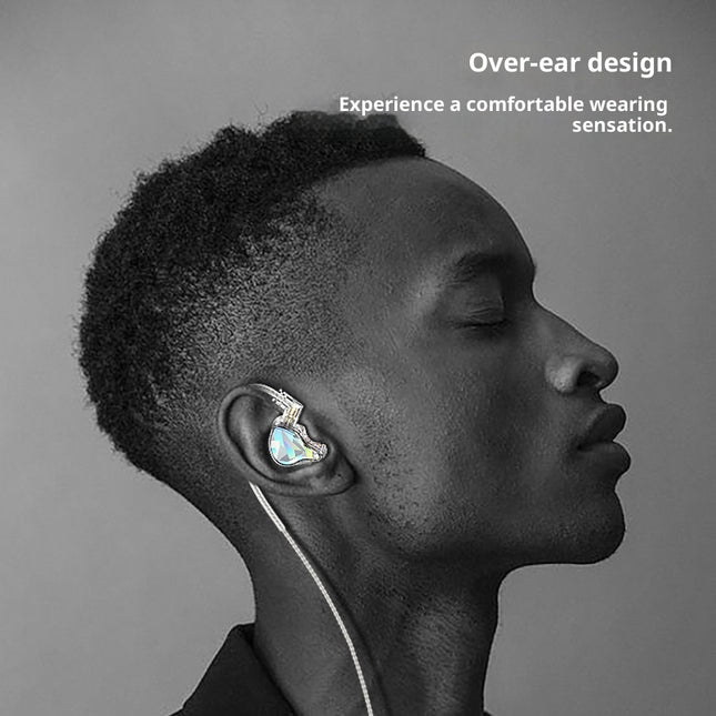 In-ear Tablet & Moving Coil Unit Wired Hifi Music Game Earphone