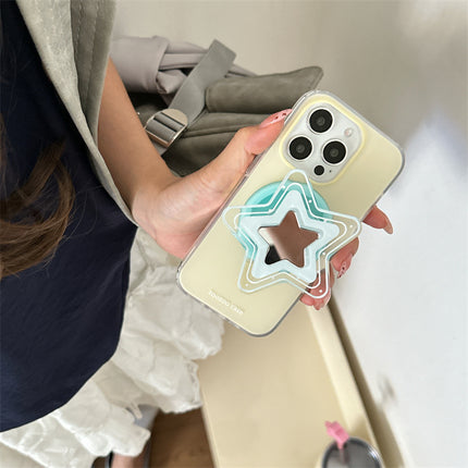 Magnetic Yellow And Blue Star Cartoon Phone Case Protective