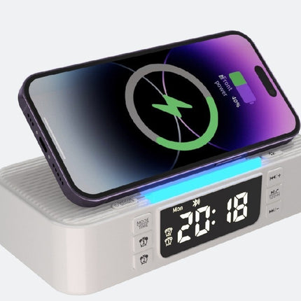 Wireless Charging Night Light with Dual Bluetooth Speakers