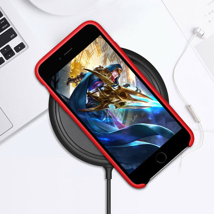 For Silicone Case 12 11 Pro X Xr Xs Max 8 7 6 Liquid Rubber Cover--red