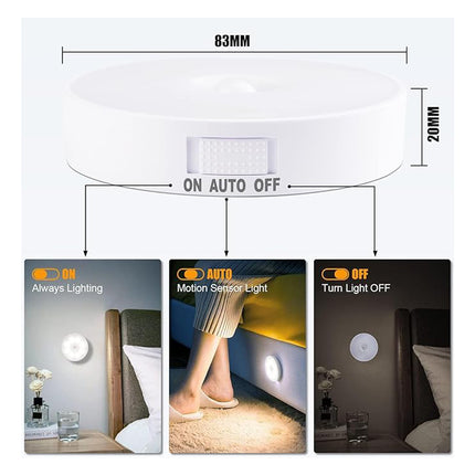 6-Pack LED Cabinet Lights with Motion Sensor Dimmable 3000-6000K