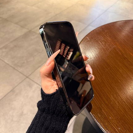 All-inclusive Lens Ice-feel Electroplated Tempered Glass Phone Case