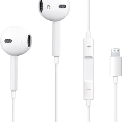 Lightning In-ear Headphones For Iphone14,13,12,11,7,8 Plus, Xs, With Lightning C