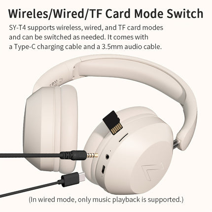 Bluetooth Headset with Microphone, 15h Battery Life, Foldable, Stereo