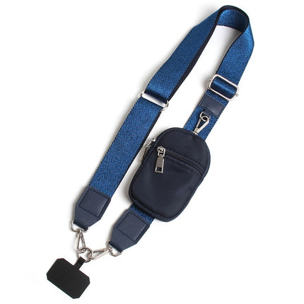 Detachable Twill Glossy Ribbon Phone Lanyard