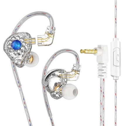 Private Model Q3pro Wired In-ear Music Headset Plug Diamond-embedded Singing Anc