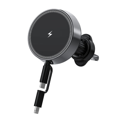 In-1 Magnetic Wireless Car Charger With Phone Holder For