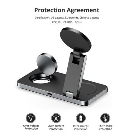 Wireless Phone Charger Watch Earbuds And Phone Charging