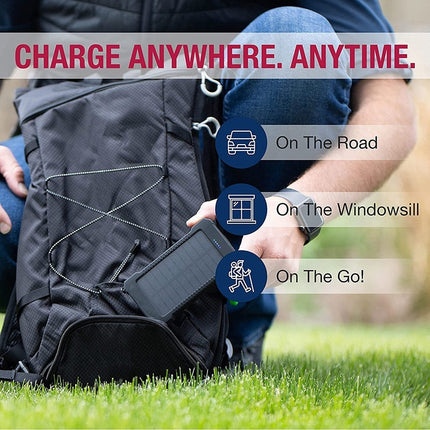 Outdoor 20000mah High-capacity Led-backlit Waterproof Solar-powered Portable Pow
