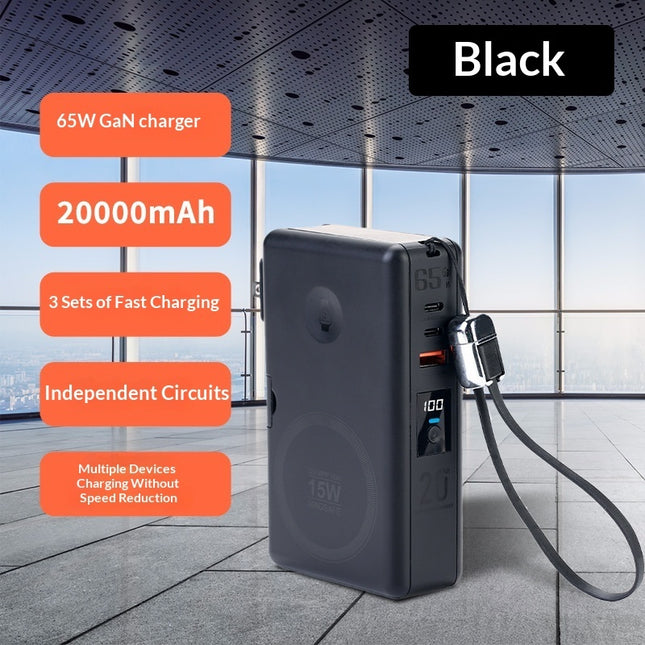 65w GaN Super Fast Magnetic Charging Power Bank