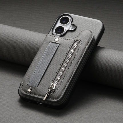 Leather Phone Case With Stand And Zipper Wallet Protective