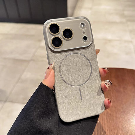Horse-Year Leather-Grain Magnetic Phone Case