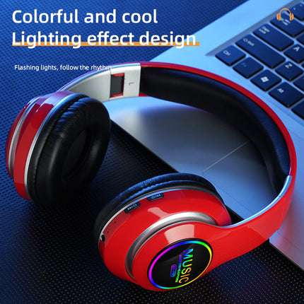 Over-ear Sports Music Headphones With A Foldable Design Card Slot And Bluetooth