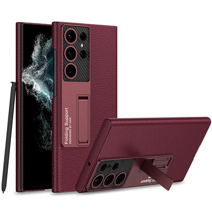 Creative All-In-One Precision Hole Anti-Drop Leather Phone