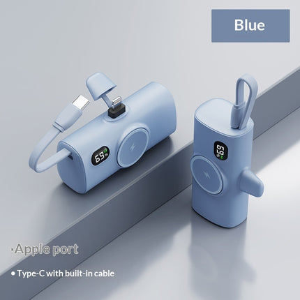 Wireless Magnetic Watch Power Bank With Built-in Cable