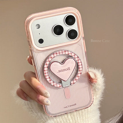 Blue And Red Striped Phone Case With A Magnetic Kickstand