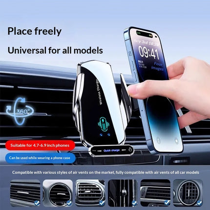 In-Car Wireless Charging And Navigation Mount For Your Phone