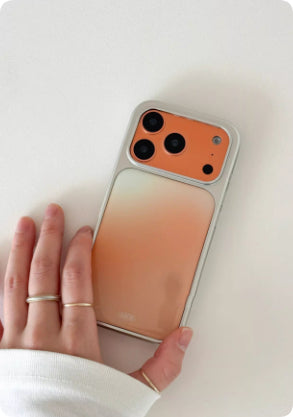 Bright Orange Minimalist Protective Case For Autumn And Winter