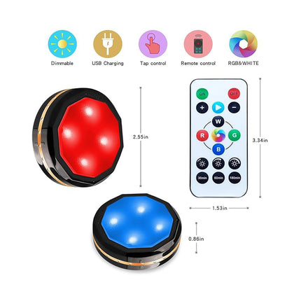 3-Pack Rechargeable Motion Sensor LED Lights Cabinet Lighting Night Light