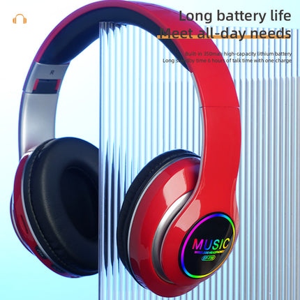 Over-ear Sports Music Headphones With A Foldable Design Card Slot And Bluetooth
