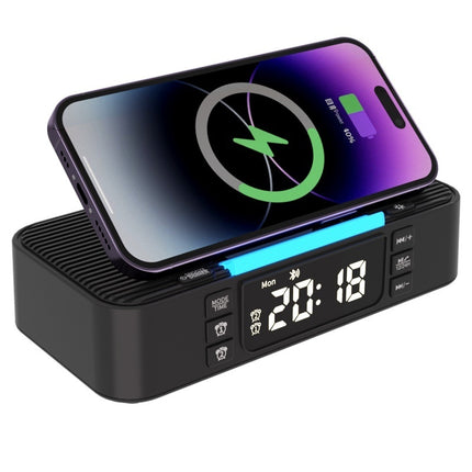 Wireless Charging Night Light with Dual Bluetooth Speakers