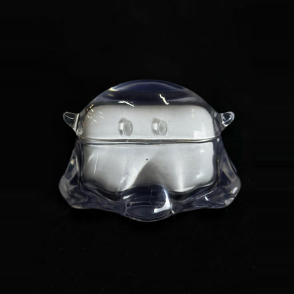 D-Printed Transparent Earphone Case Featuring A Little Ghost
