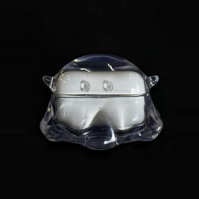 D-Printed Transparent Earphone Case Featuring A Little Ghost