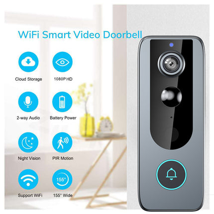 Tuya Smart Wireless Doorbell With Video And WiFi Standard With Ding-dong Functio