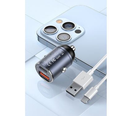 Hidden Dual-port Fast-charging Car Charger For Phones