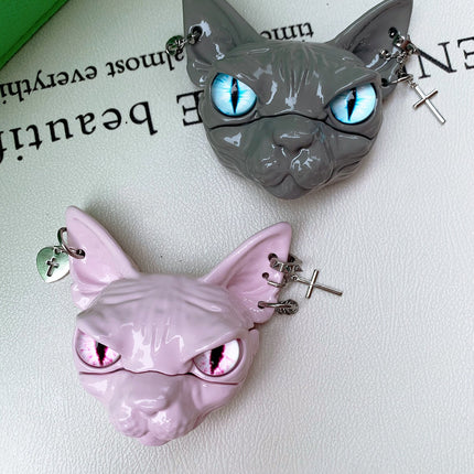 Creative Sphynx Hairless Cat Earphone Case