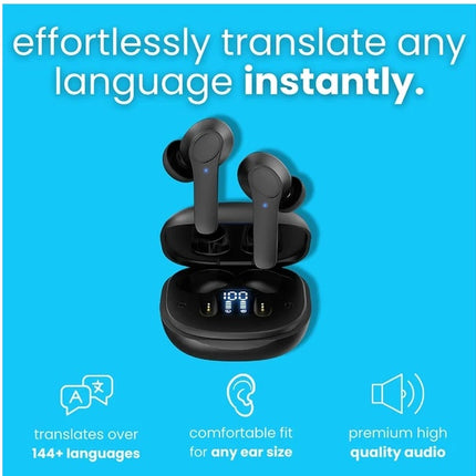 Translator Earbuds 144 Languages Real Time Online Offline Translation Earphones