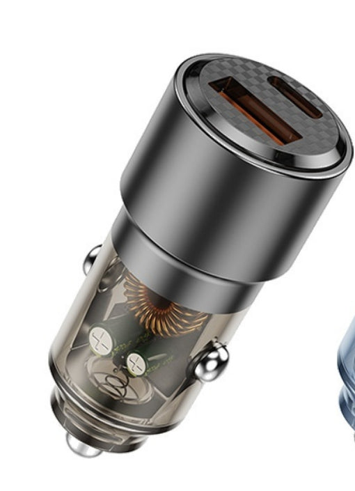 Hardware Transparent In-car Charger With Dual AC Ports And Super-fast Charging