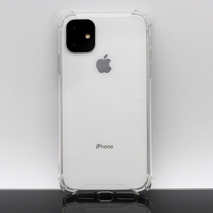 For Silicone Case 12 11 Pro X Xr Xs Max 8 7 6 Liquid Rubber Cover--transparent