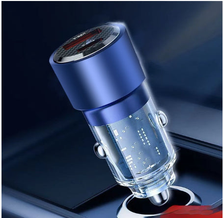 Hardware Transparent In-car Charger With Dual AC Ports And Super-fast Charging