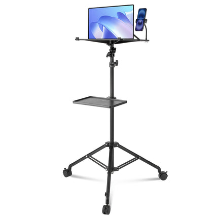 Projector Stand With Wheels, Laptop Stand Tripod Adjustable