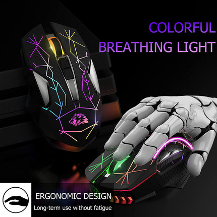 X18 Wireless Gaming Mouse 2.4G Rechargeable Silent USB Optical PC Laptop