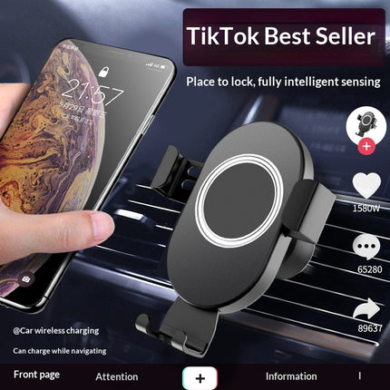 Car Phone Holder With Wireless Charging