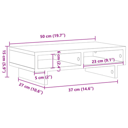 Monitor Stand 50cm Engineered Wood - 5 Colors Available